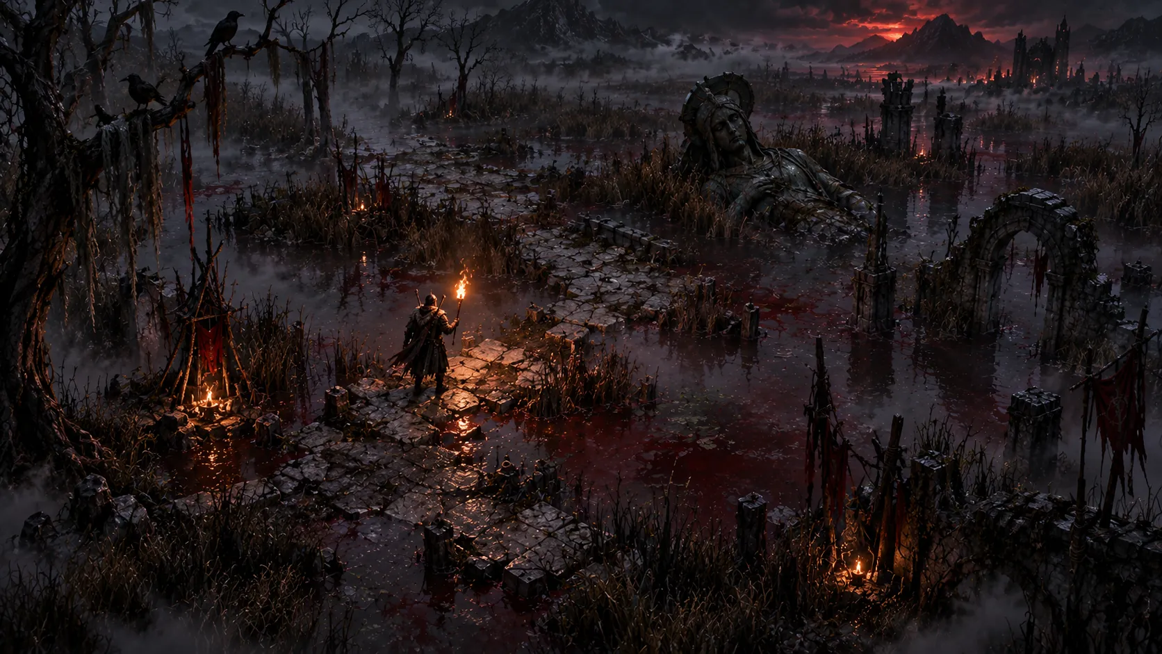 The Weeping Shallows, concept art