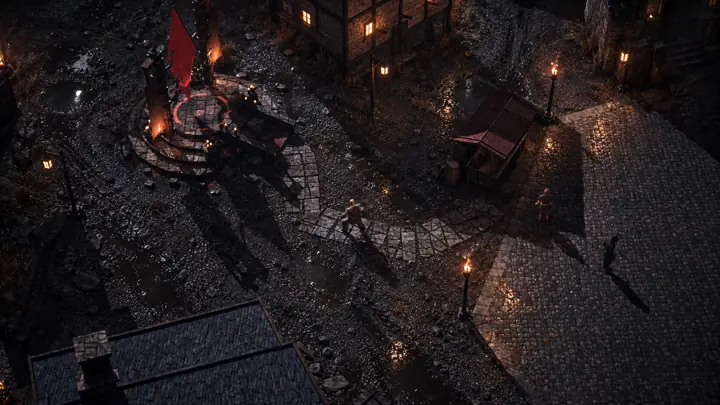The square, concept art